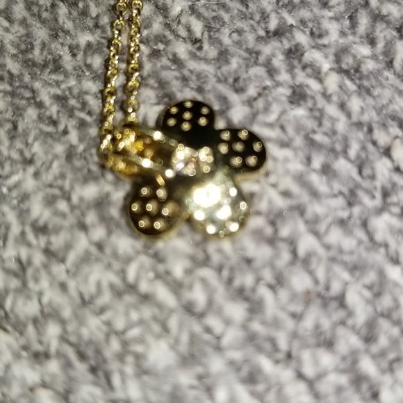 Daisy Necklace Solid 925 SS Gold Plated - Picture 12 of 13